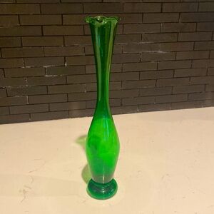 Vintage Kreiss 12” Bud Vase in Green 💚
